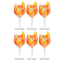 Aperol Spritz Glasses - 450 ml - Official Glass - 6 pieces