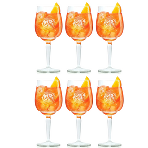 Vasos Aperol Spritz - 450 ml - Vaso oficial - 6 unidades