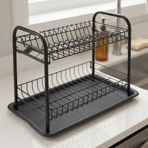 Artex Draining Rack Black Globe - Black Metal