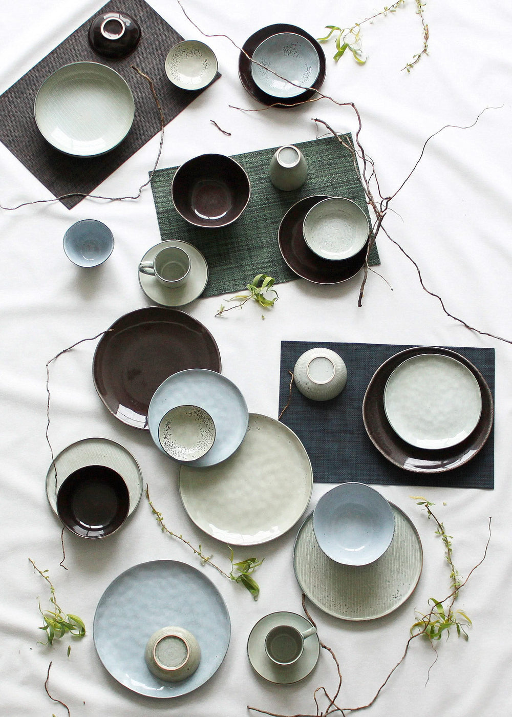 Salt & Pepper Small Bowls Artisan Green ø 12 cm - 4 pieces