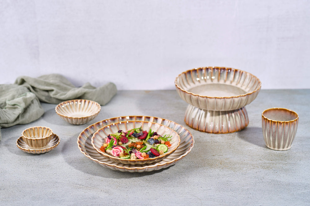 Cosy & Trendy Small Bowls Astera Pearl Beige - ø 12 cm - 4 pieces