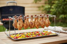 Cookinglife BBQ Chicken Wing Holder Fire & Flavour - Metal - For 12 Pieces Grilling