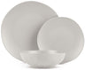 BerlingerHaus Dinnerware Set Matte Cream Round - 18-Piece / 6 Persons - 6 Dinner Plates, 6 Breakfast Plates and 6 Deep Plates