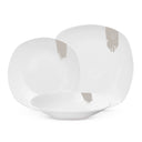 BerlingerHaus Dinnerware Set Cream - 18-Piece / 6 Persons - 6 Dinner Plates, 6 Breakfast Plates and 6 Deep Plates