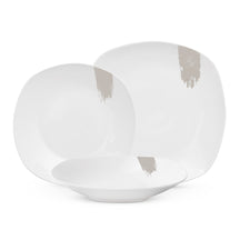 BerlingerHaus Dinnerware Set Cream - 18-Piece / 6 Persons - 6 Dinner Plates, 6 Breakfast Plates and 6 Deep Plates