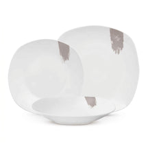 BerlingerHaus Dinnerware Set Taupe - 18-Piece / 6 Persons - 6 Dinner Plates, 6 Breakfast Plates and 6 Deep Plates