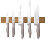 BerlingerHaus Knife Set with Magnetic Knife Strip Acacia Wood Taupe - 6-piece - Chef's Knife, Bread Knife, Santoku Knife, Paring Knife & Peeling Knife