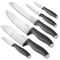 BerlingerHaus Knife Set Matte Anthracite 6-piece - Chef's Knife, Bread Knife, Santoku Knife, Utility Knife, Paring Knife & Mini Santoku Knife