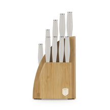 BerlingerHaus Bloque de Cuchillos Mate Crema 10 Piezas - Cuchillo de Chef, Cuchillo de Pan, Cuchillo Santoku, Cuchillo de Oficina, Cuchillo Pelador & 4 Cuchillos de Carne