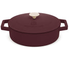 BerlingerHaus Sartén / Sartén de Saltear Matte Burdeos - Hierro Fundido - ø 26 cm - apta para todas las fuentes de calor - capa antiadherente esmaltada