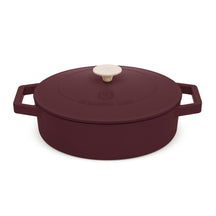 BerlingerHaus Sauté Pan Matte Bordeaux - Cast Iron - ø 26 cm - Suitable for All Heat Sources - Enameled Non-Stick Coating