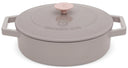BerlingerHaus Sauté Pan Taupe - Cast Iron - ø 26 cm - Suitable for All Heat Sources - Enameled Non-Stick Coating