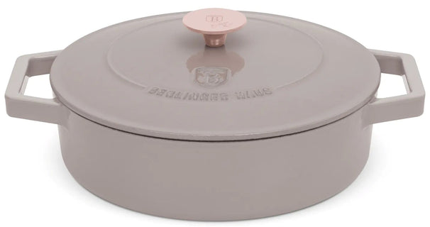 BerlingerHaus Sartén / Sartén Taupe - Hierro fundido - ø 26 cm - apta para todas las fuentes de calor - revestimiento antiadherente esmaltado