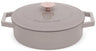 BerlingerHaus Sauté Pan Taupe - Cast Iron - ø 26 cm - Suitable for All Heat Sources - Enameled Non-Stick Coating
