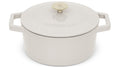 BerlingerHaus Casserole Matte Cream - Cast Iron - ø 24 cm - Suitable for All Heat Sources - Enamelled Non-Stick Coating