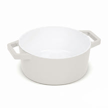 BerlingerHaus Casserole Matte Cream - Cast Iron - ø 24 cm - Suitable for All Heat Sources - Enamelled Non-Stick Coating