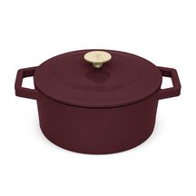 BerlingerHaus Casserole Matte Bordeaux - Cast Iron - ø 24 cm - suitable for all heat sources - enameled non-stick coating