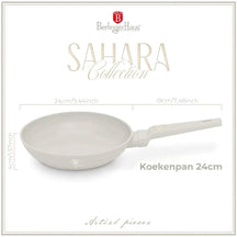 BerlingerHaus Frying Pan Matte Cream ø 24 cm - suitable for all heat sources - standard non-stick coating