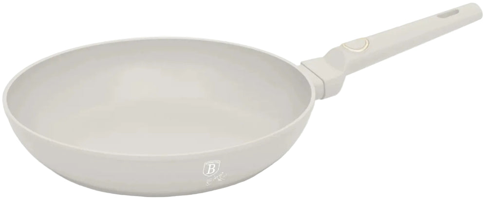 BerlingerHaus Frying Pan Matte Cream ø 28 cm - suitable for all heat sources - standard non-stick coating
