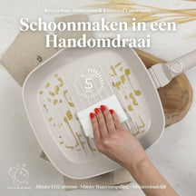 BerlingerHaus Grill Pan Matte Cream 28 x 28 cm - suitable for all heat sources - standard non-stick coating