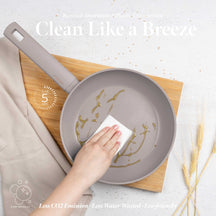 BerlingerHaus Frying Pan Taupe ø 28 cm - suitable for all heat sources - standard non-stick coating