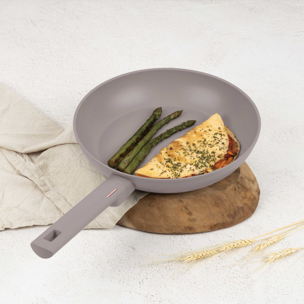 BerlingerHaus Frying Pan Taupe ø 28 cm - suitable for all heat sources - standard non-stick coating