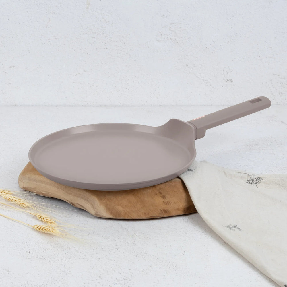 BerlingerHaus Sartén para Crepas Taupe ø 28 cm - apta para todas las fuentes de calor - revestimiento antiadherente estándar
