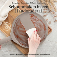 BerlingerHaus Sartén para Crepas Taupe ø 28 cm - apta para todas las fuentes de calor - revestimiento antiadherente estándar