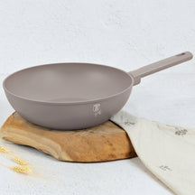 BerlingerHaus Wok Taupe ø 28 cm - apta para todas las fuentes de calor - revestimiento antiadherente estándar