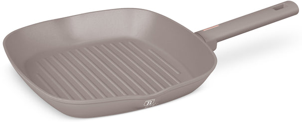 BerlingerHaus Sartén parrilla Taupe 28 x 28 cm - apta para todas las fuentes de calor - revestimiento antiadherente estándar