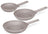 BerlingerHaus Frying Pan Set Taupe 3-Piece - ø 20, 24 & 28 cm - suitable for all heat sources - standard non-stick coating
