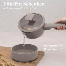 BerlingerHaus Cookware Set Taupe 11-Piece - Cooking Pots ø 20, 24, 28 cm, Frying Pan ø 24, 28 cm & Saucepan ø 16 cm - Suitable for All Heat Sources
