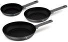 BerlingerHaus Set de Sartenes Mate Antracita 3 Piezas - ø 20, 24 & 28 cm - apto para todas las fuentes de calor - recubrimiento antiadherente estándar