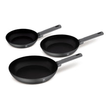BerlingerHaus Frying Pan Set Matte Anthracite 3-Piece - ø 20, 24 & 28 cm - suitable for all heat sources - standard non-stick coating