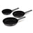 BerlingerHaus Frying Pan Set Matte Anthracite 3-Piece - ø 20, 24 & 28 cm - suitable for all heat sources - standard non-stick coating