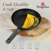 BerlingerHaus Frying Pan Set Matte Anthracite 3-Piece - ø 20, 24 & 28 cm - suitable for all heat sources - standard non-stick coating