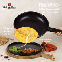 BerlingerHaus Cookware Set Click-it Matte Anthracite 6-piece - Cooking Pot ø 16 & 20 cm, Frying Pan ø 20 & 24 cm - Suitable for All Heat Sources