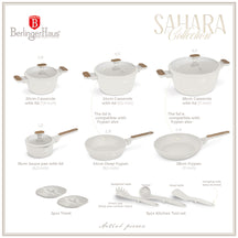 BerlingerHaus Cookware Set Nordic Matte Cream 11-Piece - Cooking Pot ø 20, 24, 28 cm, Frying Pan ø 24, 28 cm & Saucepan ø 16 cm - Suitable for All Heat Sources
