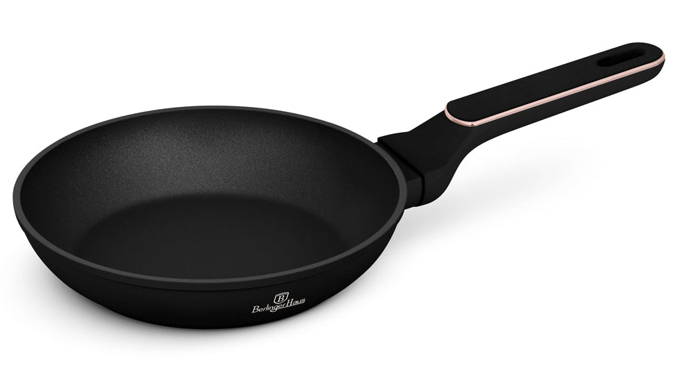 BerlingerHaus Sartén Negra Rosa Oro ø 20 cm - apta para todas las fuentes de calor - revestimiento antiadherente estándar
