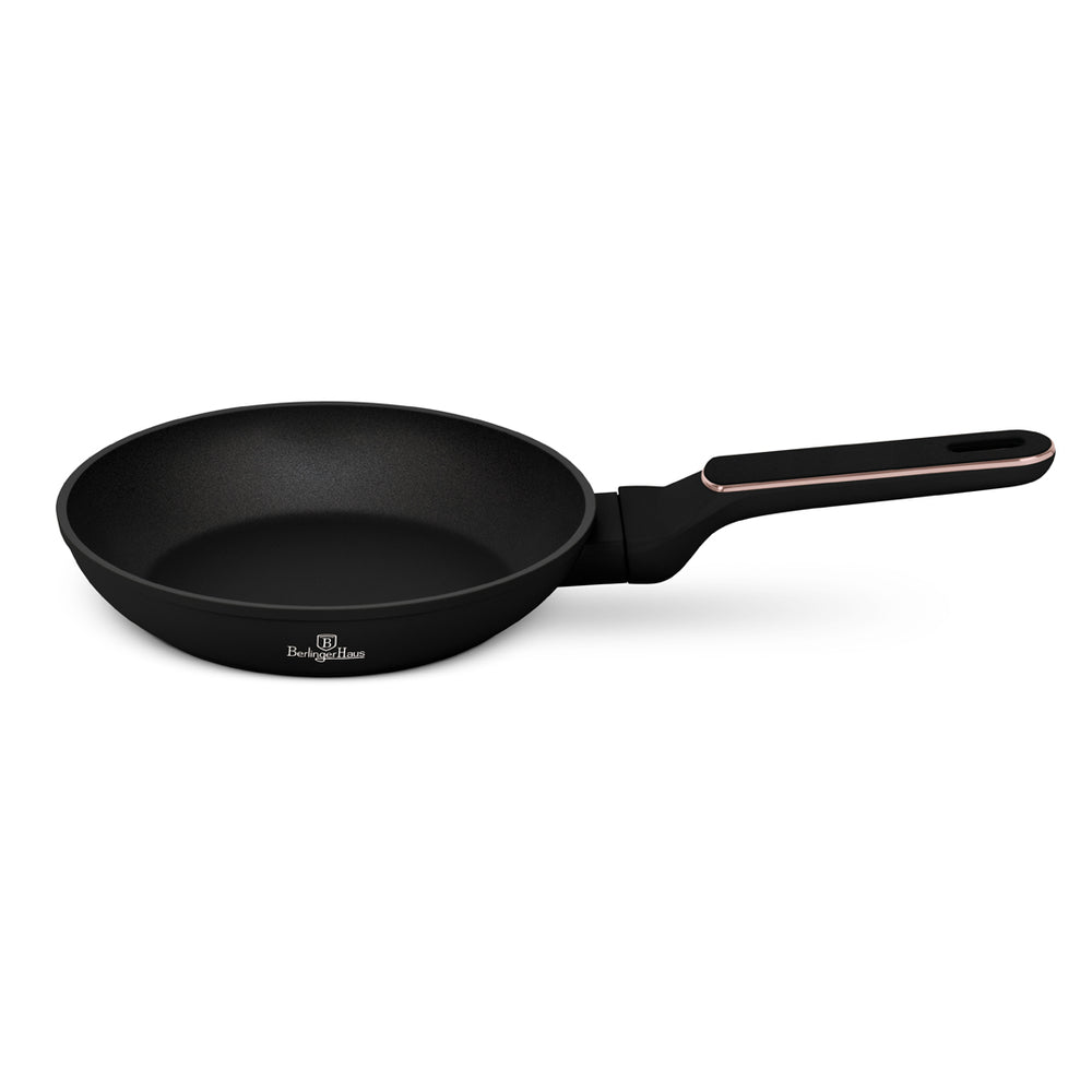 BerlingerHaus Frying Pan Black Rose Gold ø 24 cm - suitable for all heat sources - standard non-stick coating
