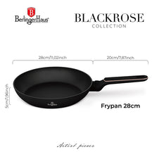 BerlingerHaus Frying Pan Black Rose Gold ø 28 cm - suitable for all heat sources - standard non-stick coating