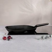 BerlingerHaus Grill Pan Black Rose Gold 28 x 28 cm - suitable for all heat sources - standard non-stick coating
