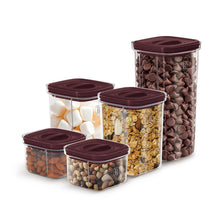 BerlingerHaus Storage Jar Set Matte Bordeaux 5-piece