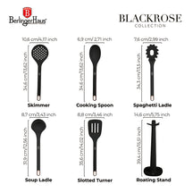 BerlingerHaus Kitchen Utensil Set with Stand Black Rose Gold - Silicone - 6-piece