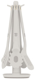 BerlingerHaus Kitchen Utensil Set with Standard Matte Cream - Silicone - 6-piece