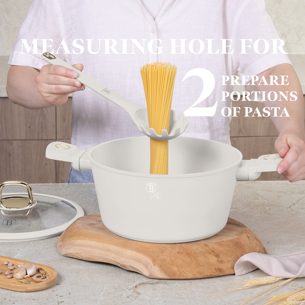 BerlingerHaus Kitchen Utensil Set with Standard Matte Cream - Silicone - 6-piece