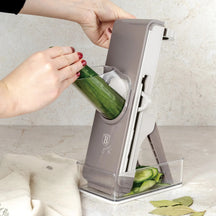 BerlingerHaus Mandoline / Vegetable Slicer Taupe - with Collection Tray