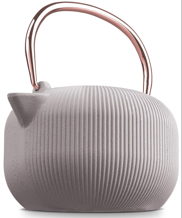 BerlingerHaus Teapot with Stainless Steel Filter - Cast Iron Matte Taupe - 1 Liter