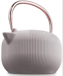 BerlingerHaus Teapot with Stainless Steel Filter - Cast Iron Matte Taupe - 1 Liter