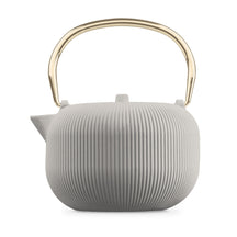 BerlingerHaus Teapot with Stainless Steel Filter - Cast Iron Matte Cream - 1 Liter